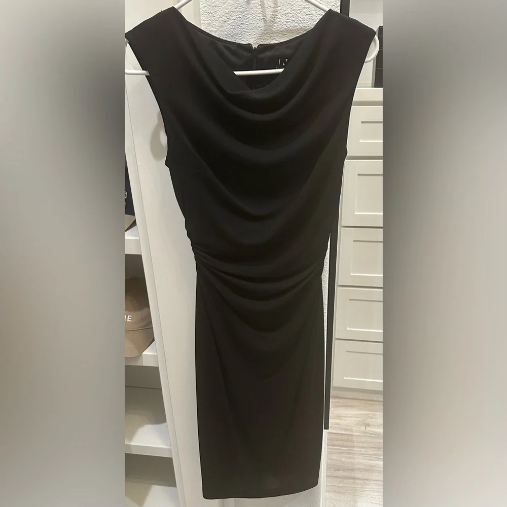 David Meister Black Midi Dress Size 2 - Picture 2 of 4